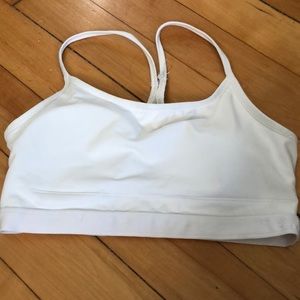 White sports bra